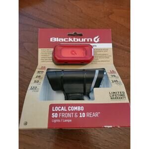 Blackburn High Output 50 Lumen Front and 10 Lumen Red LED Bike Light Combo Set